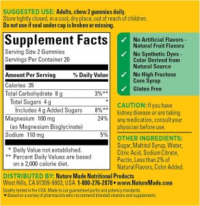 Nature Made Magnesium Glycinate Gummies