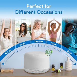 ASAKUKI 500ml Essential Oil Diffuser